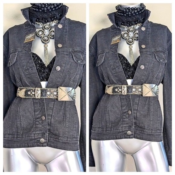 LEE Denim Relaxed Fit Button Down Cotton Blend & Spandex Jacket - Picture 6 of 15